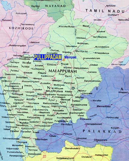 Map Of Malappuram District
